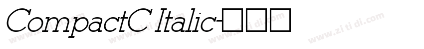 CompactC Italic字体转换